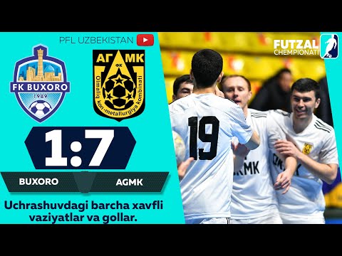 Futzal. Oliy liga. 16-tur. Birinchi kun BUXORO — AGMK 1:7