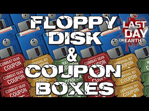 FLOPPY DISK & OPENING ALL COUPON BOXES - LDOE - LAST DAY ON EARTH.