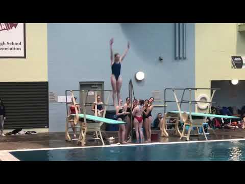 Girls Swimming: Class 5A diving prelims at state meet