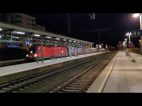 Durchfahrt des nightjet 295 + nightjet 40295 am 11.03.2022 in Bischofshofen
