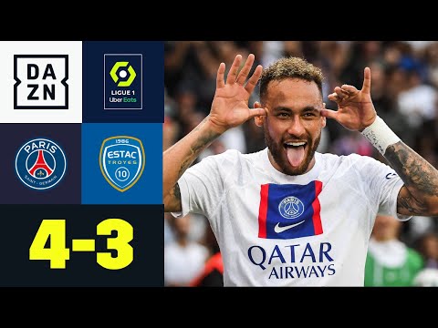 Neymar und Co. stoppen aufmüpfigen Underdog: PSG - Troyes 4:3 | Ligue 1 | DAZN Highlights