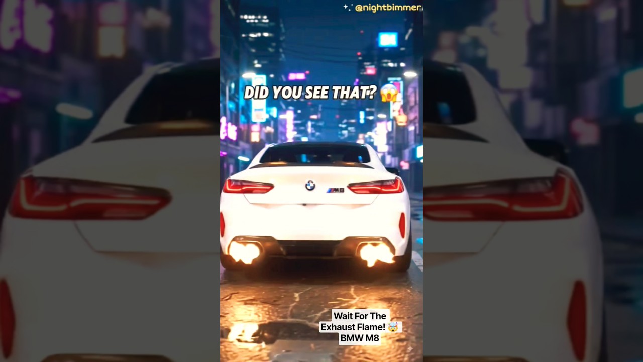 Wait For The Exhaust Flame! 🤯 BMW M8 #Shorts #trending #viral