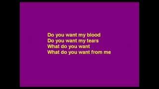 Pink Floyd - What do you want from me (lyrics)