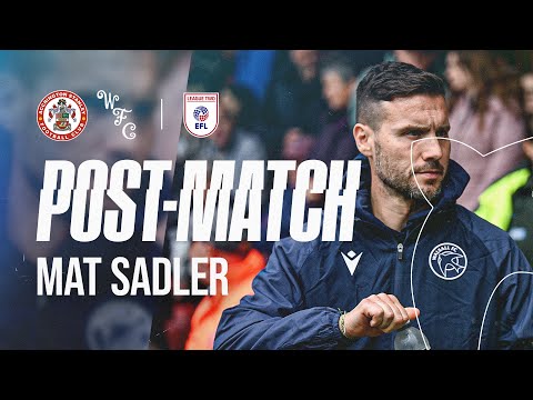 Post-match: Mat Sadler shares his thoughts on Accrington victory