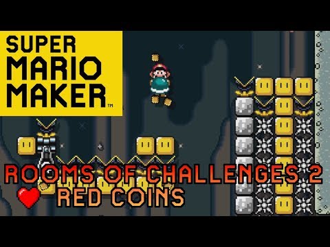 [SMM] WHALKTHROUG Rooms of Challenges 2 ♡Red Coins (clear rate 0,24%)
