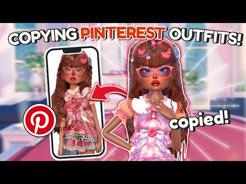 Copying *PINTEREST* Outfits in DRESS TO IMPRESS! (I WON?! 😲)  | Roblox