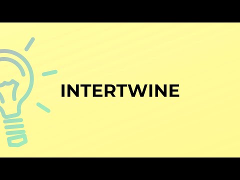 What is the meaning of the word INTERTWINE?