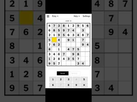 NY Times Sudoku Easy Answer 28th May 2022 #nytimes #ny #sudoku #easy #answer #easyanswer #28may