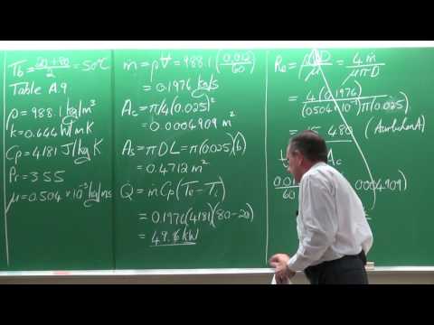 Lecture 17 (2017) HD: Internal forced convection by Prof Josua Meyer