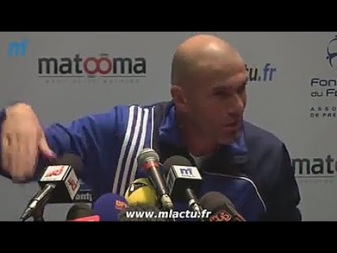ZIDANE RECALE ET HUMILIE DES JOURNALISTES