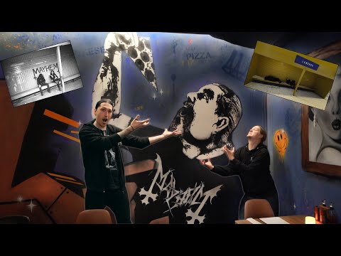 Wir haben in einem BLACK-METAL-Restaurant in Langhus (Norwegen) gegessen!