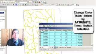 Spatial Analysis 1 of 13:  Selecting Hydrography in ArcGIS