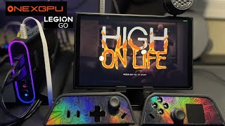 ONEXGPU Legion Go High On Life 1200p Gameplay - Mature Language in Game Warning