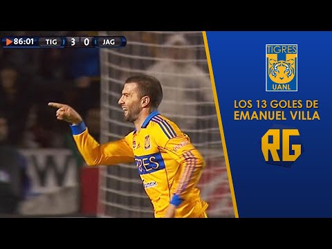 LOS 13 GOLES DE EMANUEL "EL TITO" VILLA CON TIGRES