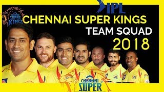Chennai Super Kings CSK Official Team for IPL 2018 | Dhoni, Raina, Harbhajan, Jadeja