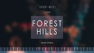 How to Play J. Cole - Forest Hills (Intro) | Theory Notes Piano Tutorial