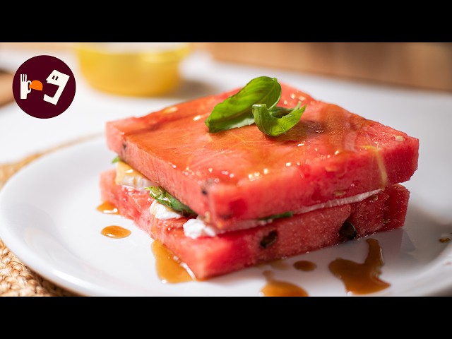  Sándwich caprese de sandía