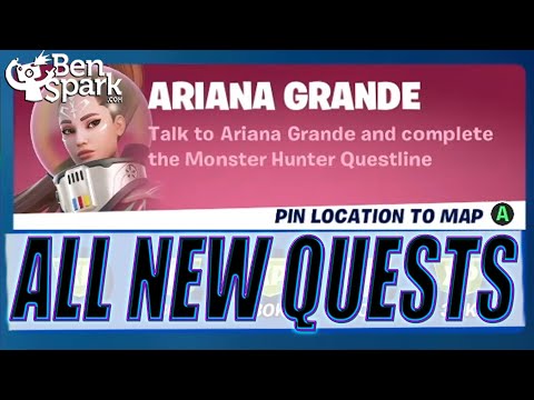 Fortnite How to Complete the 'Ariana Grande' Monster Hunter Punchcard - Quests & Locations Guide