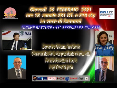 LA VOCE DI SAMURAI : BATTUTE FINALI ELEZIONE FIJLKAM