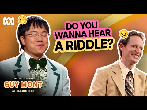 Best of Aaron Chen's riddles | Guy Montgomery's Guy Mont Spelling Bee | ABC iview