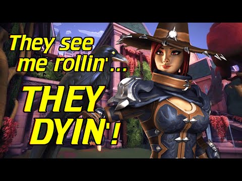 MAX DODGE ROLL CASSIE w/Dark Gifts Corvus is INSANE!!! - Paladins Cassie Gameplay