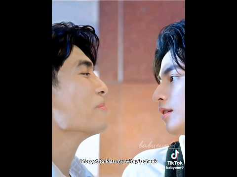 Tharn kisses wifes cheek #MewGulf#onitsukatiger#popular#threads#shorts#slowmo#slowmotion#tharntype