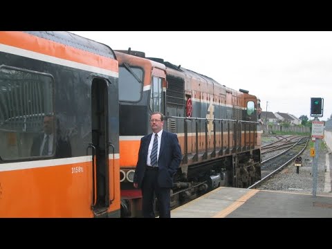 Ireland: Maynooth, an Iarnród Éireann Class 071 diesel loco departs on a Dublin to Sligo service