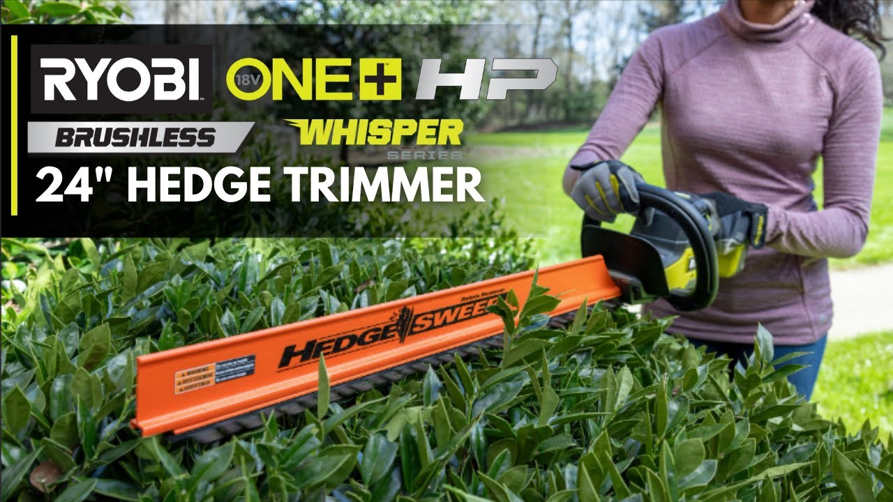 RYOBI 18V ONE+ HP Brushless Whisper Series Hedge Trimmer
