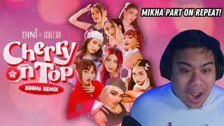 Download lagu BINI | 'Cherry On Top' (BiniMo Remix feat. AGNEZ MO)  Video REACTION! MIKHA'S RAP IS FIRE!!! mp3