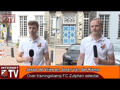 Jesse en Joran over trainingskamp 2021 FC Zutphen selectie
