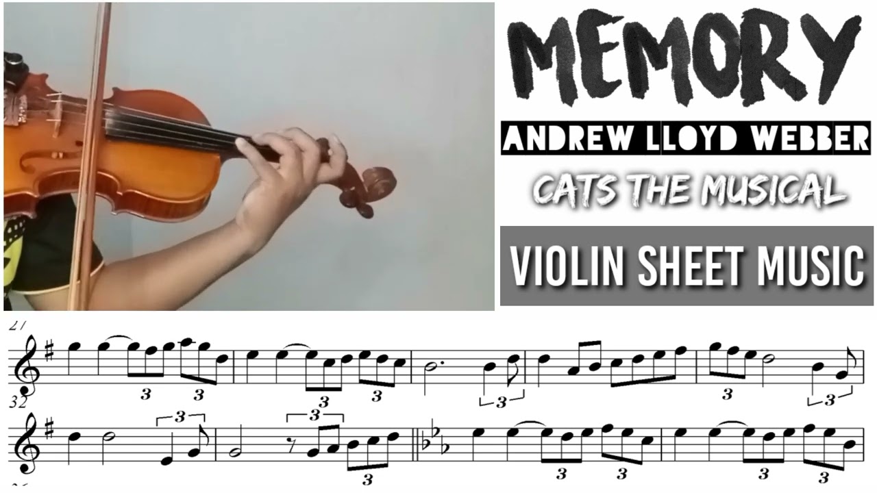 Free Sheet || Memory - Cats The Musical || Violin Sheet Music
