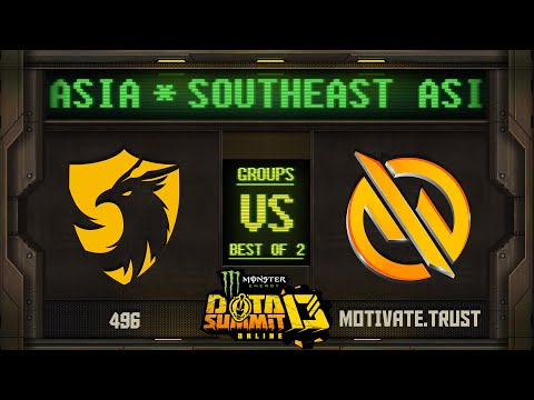 496 vs MG.Trust Game 1 - Monster Energy Dota Summit 13 Online SEA: Groups w/ SeekNStrike & Avo+