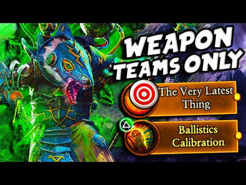 Can You Beat Total Warhammer 3 Using ONLY Weapon Teams As Ikit Claw?