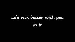 Lyricold - Dear Dad - with lyrics on screen.