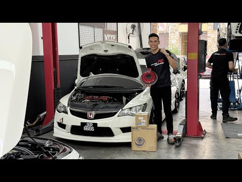 [VLOG]Honda Civic Type R FD2R Upgrade CUSCO Full Lock LSD + OS Giken Super Single Racing Clutch