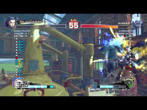 avalanches09 [Rose] vs snowfox435 [Oni] SSF4 AE ver.2012 Japanese Online Ranked Matches