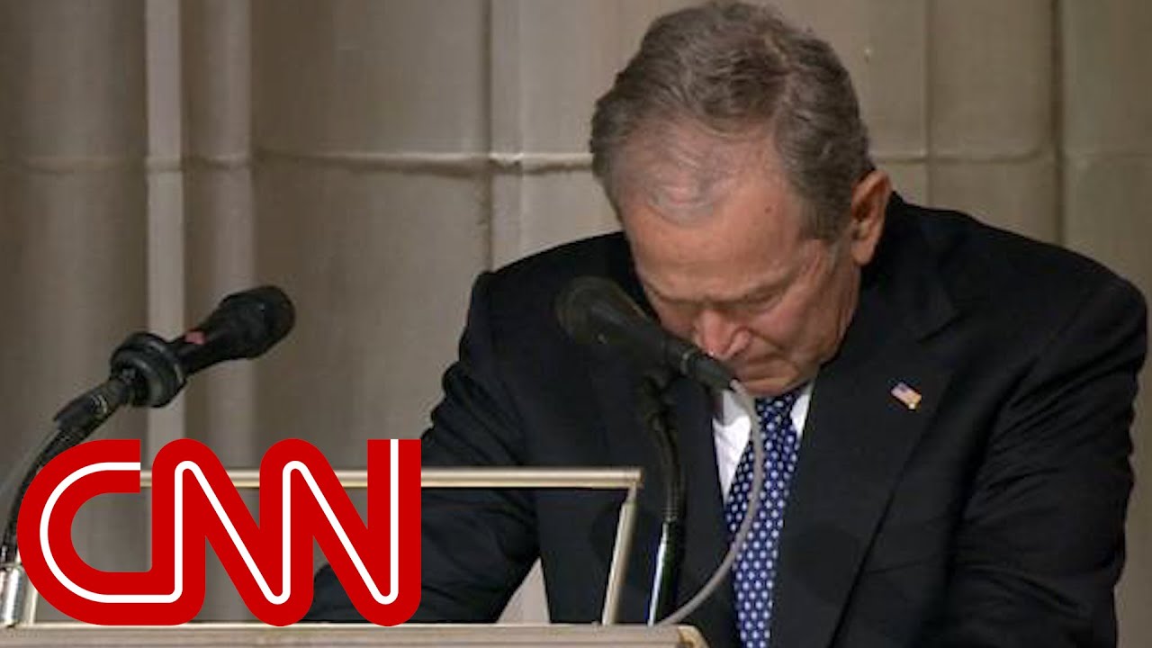 George W. Bush cries delivering eulogy for his father, George H.W. Bush (Full Eulogy) - YouTube
