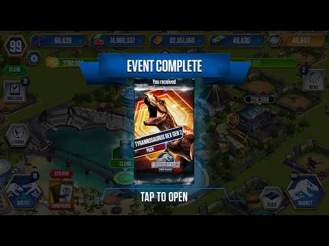 TYRANNOSAURUS REX GEN 2 PACK - JURASSIC WORLD THE GAME