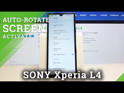 How to Auto Rotate Screen in SONY Xperia L4 – Turn Screen
