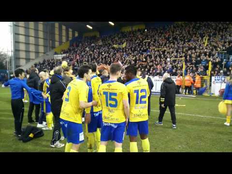 Vreugdebeelden na Waasland-Beveren - Lokeren