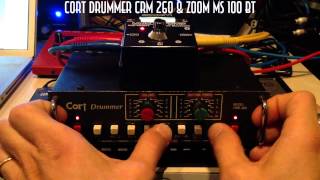 Video thumbnail for Live Electronics: Cort Drummer CRM 260 & Zoom MS100BT by Leo Di Angilla