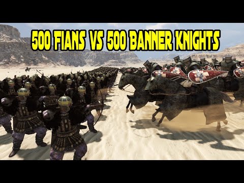 500 Fian Champions vs 500 Banner Knights - Mount & Blade 2: Bannerlord