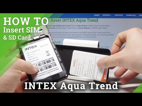 How to Insert Micro SIM & SD in INTEX Aqua Trend - SIM & SD Installation