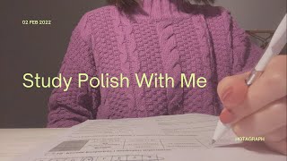 Study Polish With Me | ポーランド語の試験勉強をする