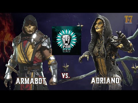 ADRIANO VS ARMABOT -  D'Vorah vs Scorpion - All Stars God Level MK11