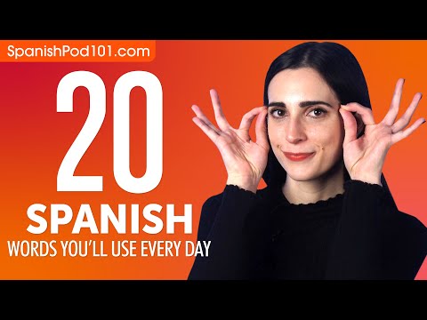 20 Spanish Words You'll Use Every Day - Basic Vocabulary #42
