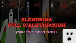 SLENDRINA FULL WALKTHROUGH ALL MAPS , FIRST GAME FROM DVLOPER, Dennis vukanovic