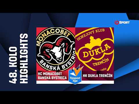 48. kolo: HC MONACObet Banská Bystrica – HK Dukla Trenčín 4:1 (1:0, 1:1, 2:0)
