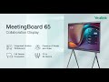 Yealink Collaboration Display MeetingBoard 65 " Grau
