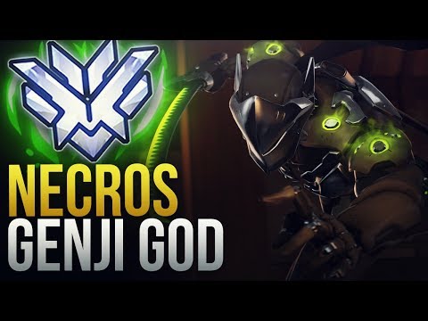 Best Of "Necros" WORLD'S FASTEST GENJI GOD - Overwatch Montage
